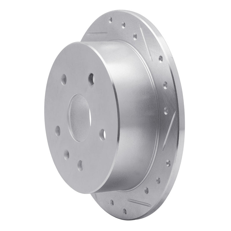 R1 Concepts R1 99-02 Daewoo Leganza Rear Right Drilled & Slotted Silver Brake Rotor