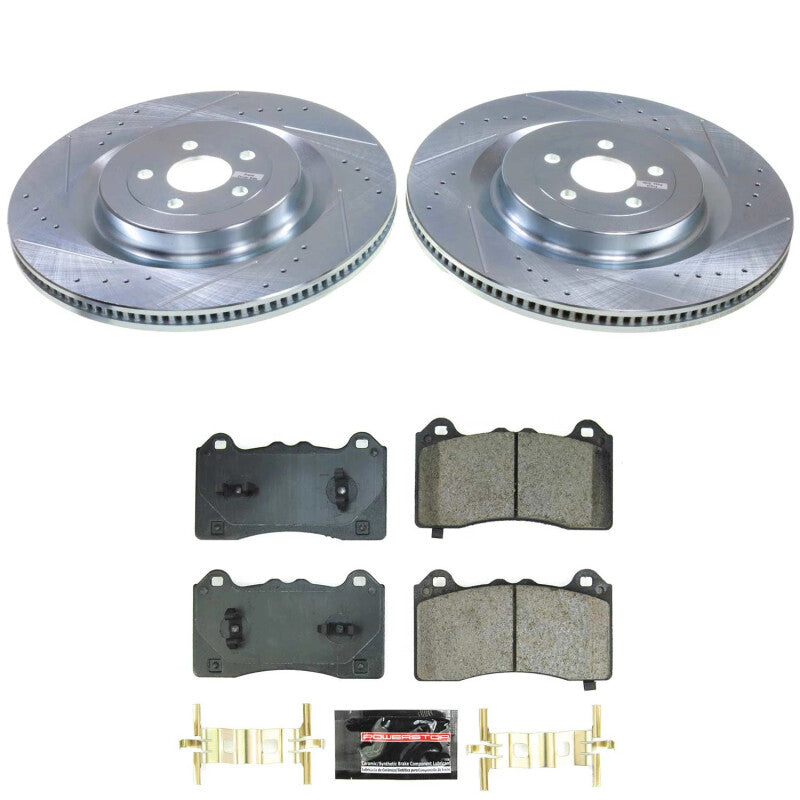 PowerStop Power Stop 21-24 Ford Mustang Mach-E Front Z23 Evolution Brake Kit