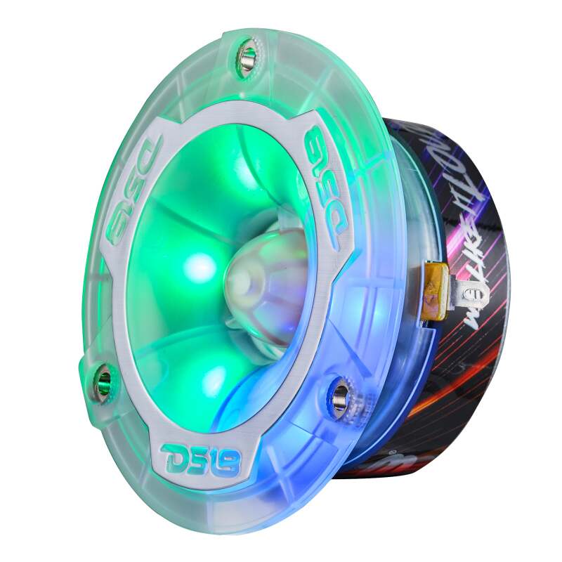 DS18 3.8in Super Bullet Tweeter 120 Watts RMS 1in Aluminum Vc 4 ohm Digital LED Lights
