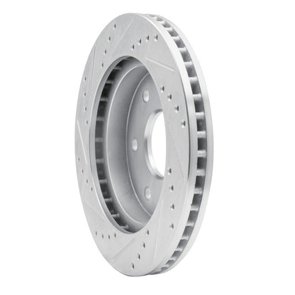 R1 Concepts R1 03-17 Dodge Viper Rear Right Drilled & Slotted Silver Brake Rotor