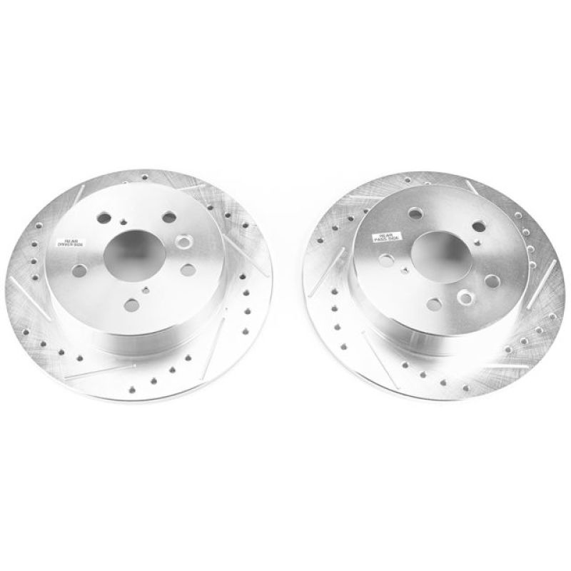 PowerStop Power Stop 18-19 Toyota Camry Rear Evolution Drilled & Slotted Rotors - Pair