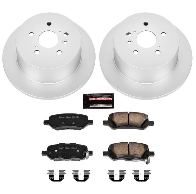 PowerStop Power Stop 09-16 Toyota Venza Rear Z17 Evolution Geomet Coated Brake Kit