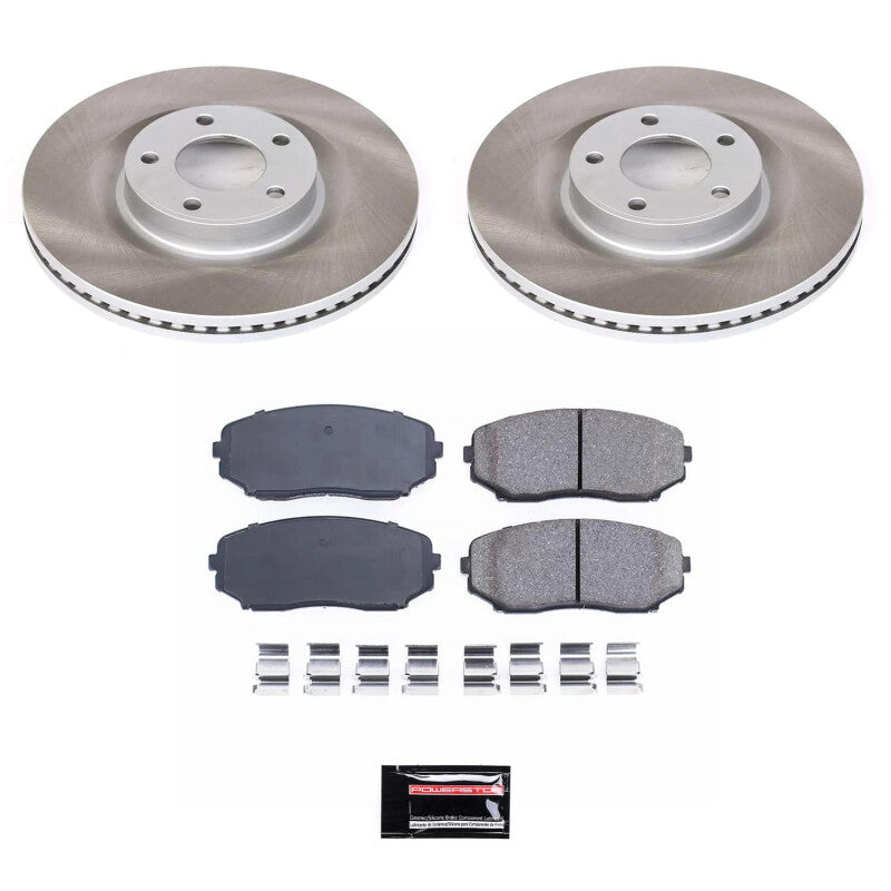 PowerStop Power Stop 07-15 Lincoln MKX Front Semi-Coated Rotor Kit