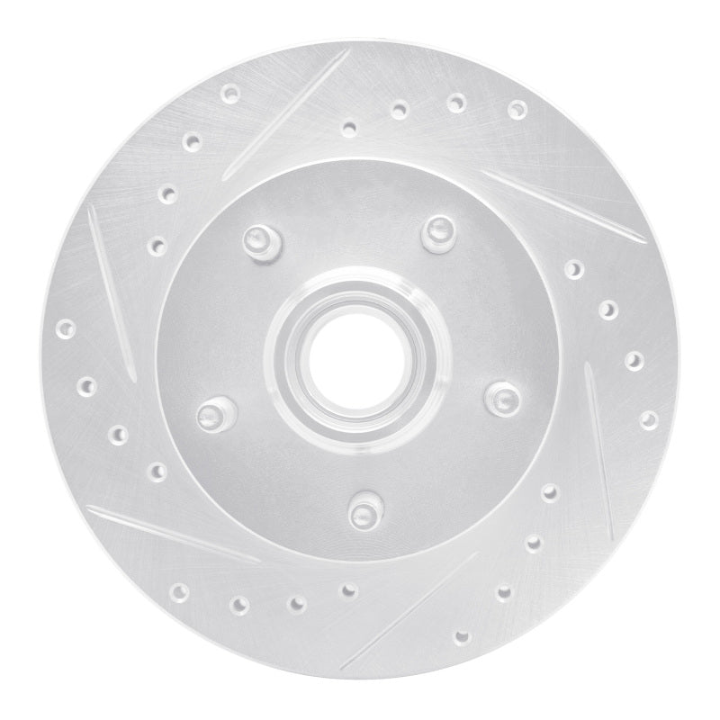 R1 Concepts R1 98-02 Ford Ranger (USA/Canada) Front Left Drilled & Slotted Silver Brake Rotor