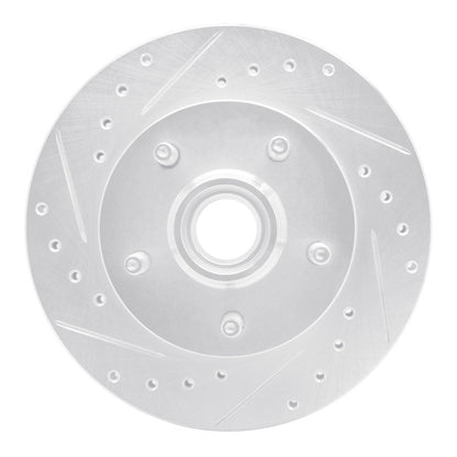 R1 Concepts R1 98-02 Ford Ranger (USA/Canada) Front Left Drilled & Slotted Silver Brake Rotor