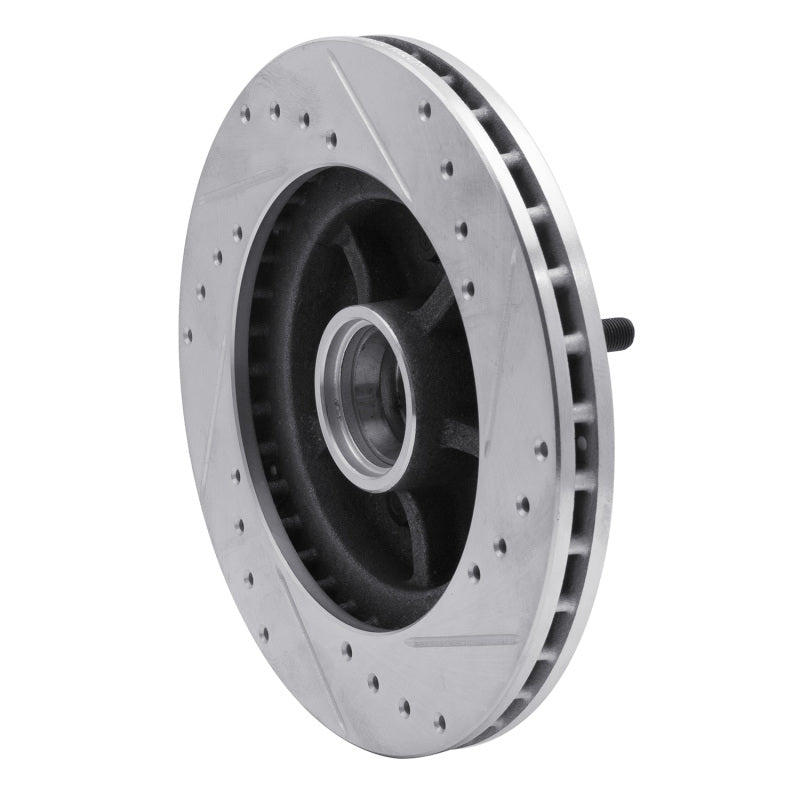 R1 Concepts R1 1988-1991 Chevrolet C1500 Front Left Drilled & Slotted Silver Brake Rotor