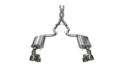 CORSA Performance Corsa 2015-2017 Ford Mustang GT 5.0 3in Cat Back Exhaust Polish Quad Tips (Sport)