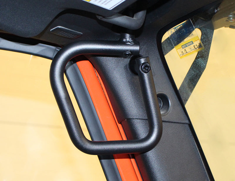 Fishbone Offroad 07-18 Jeep Wrangler JK 4 Door Grab Handles Front/Rear Steel - Blk Txtrd Powdercoat