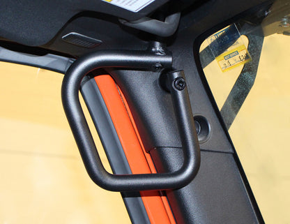 Fishbone Offroad 07-18 Jeep Wrangler JK 4 Door Grab Handles Front/Rear Steel - Blk Txtrd Powdercoat