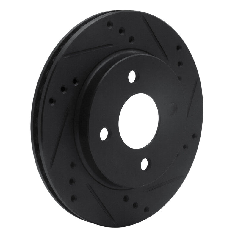 R1 Concepts R1 95-96 Dodge Neon (USA/Canada) Front Right Drilled & Slotted Black Brake Rotor