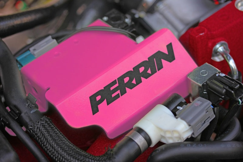 Perrin Performance PERRIN 08-21 Subaru STI Boost Control Solenoid Cover - Hyper Pink