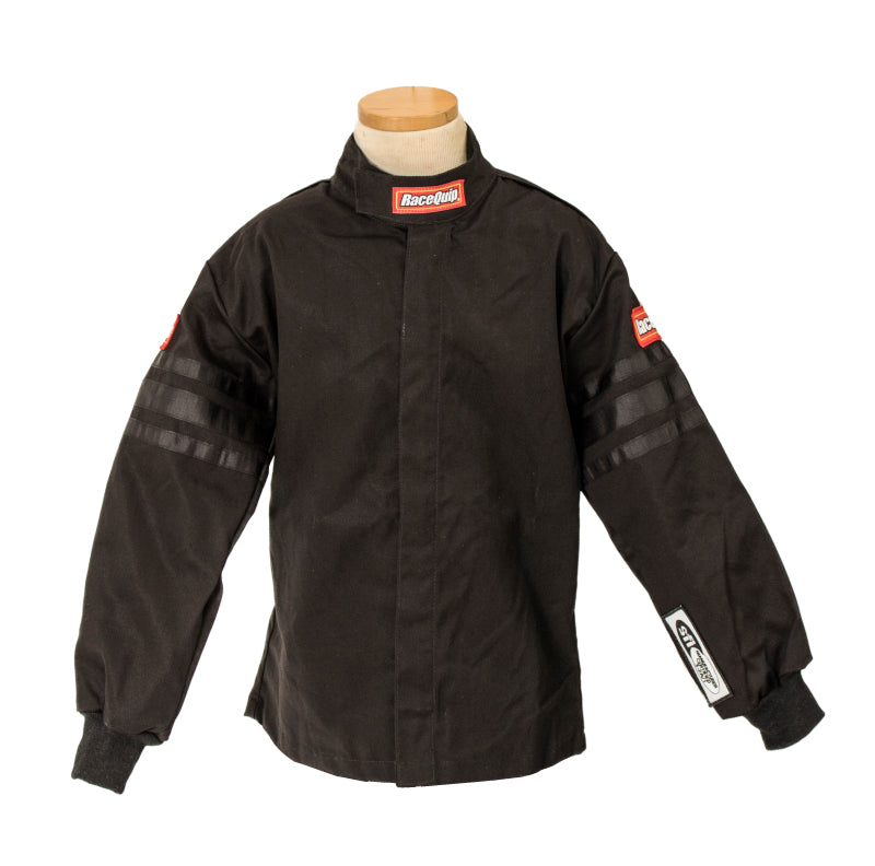 RaceQuip Black Trim SFI-1 JR. Jacket - Kids Small