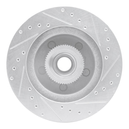 R1 Concepts R1 83-92 Chevrolet G20 Front Left Drilled & Slotted Silver Brake Rotor