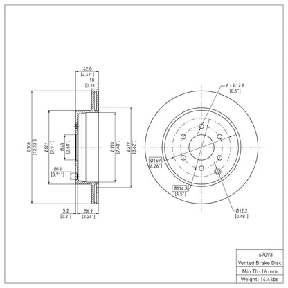 DFC 05-12 Nissan Pathfinder Rear Brake Rotor