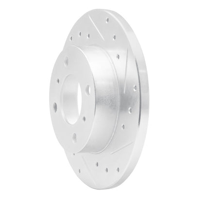 R1 Concepts R1 92-96 Dodge COLT Front Right Drilled & Slotted Silver Brake Rotor