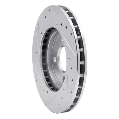 R1 Concepts R1 83-88 Chrysler Executive Sedan Front Right Drilled & Slotted Silver Brake Rotor