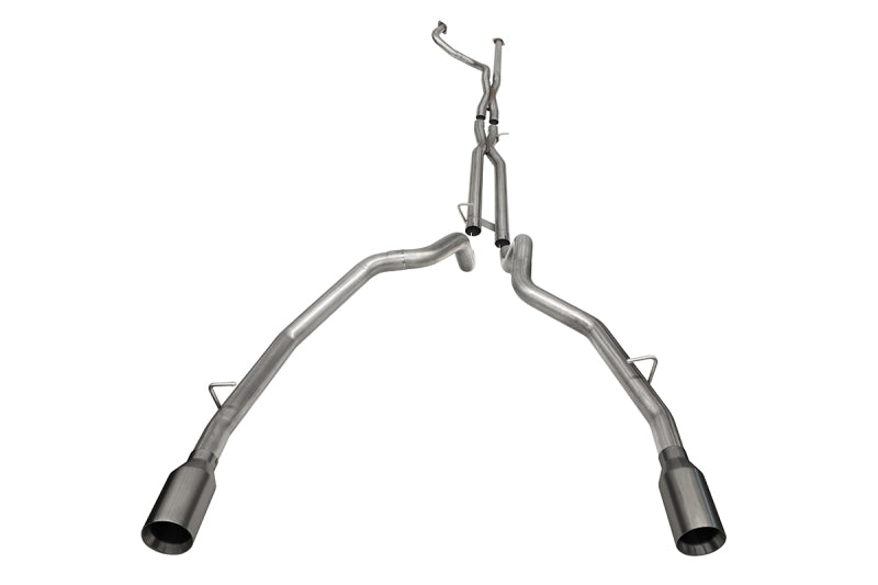 CORSA Performance Corsa 2021-2024 Dodge Ram TRX Crew Cab Baja Catback Exhaust Dual Rear Gunmetal Tip
