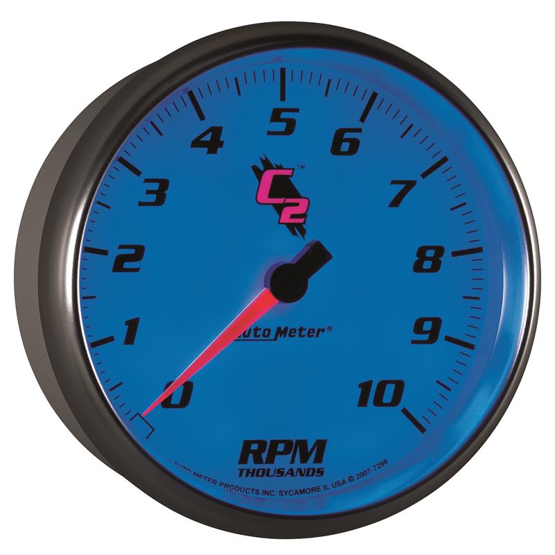 Autometer C2 5 inch 10000 RPM In-Dash Tachometer