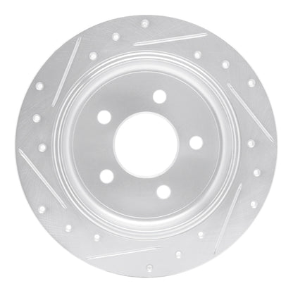 R1 Concepts R1 95-02 Ford Explorer Sport Rear Right Drilled & Slotted Silver Brake Rotor