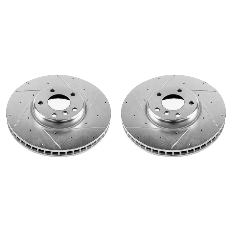 PowerStop Power Stop 10-17 BMW 535i GT Front Evolution Drilled & Slotted Rotors - Pair