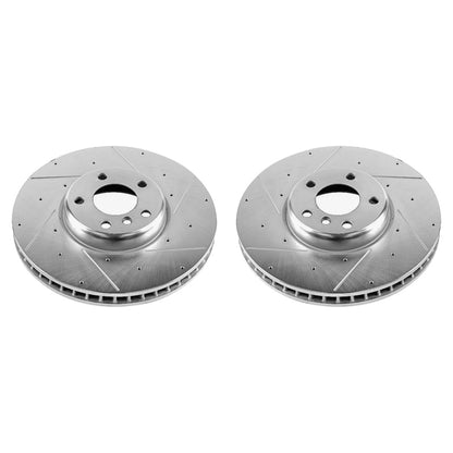 PowerStop Power Stop 10-17 BMW 535i GT Front Evolution Drilled & Slotted Rotors - Pair