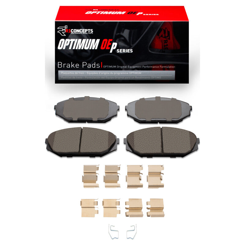 R1 Concepts R1 99-04 Acura MDX Front Optimum OE Pads & Hardware Kit