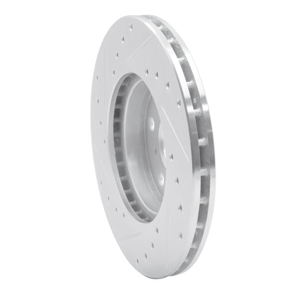 R1 Concepts R1 90-91 Toyota Celica Front Right Drilled & Slotted Silver Brake Rotor