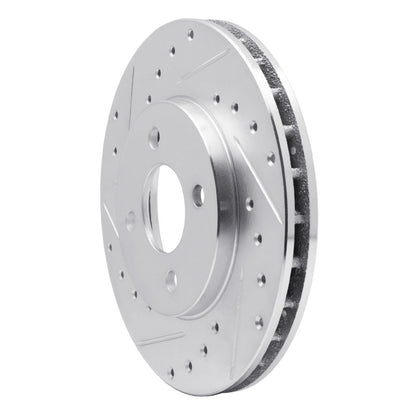 R1 Concepts R1 83-88 Chrysler E CLASS Front Left Drilled & Slotted Silver Brake Rotor