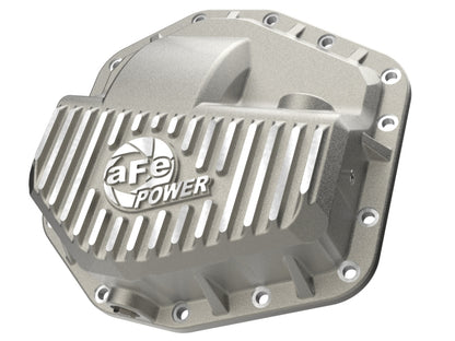 aFe POWER Street Series Front Diff Cover Raw w/ Machined Fins Ford F-250/350 23-26(Dana M235)