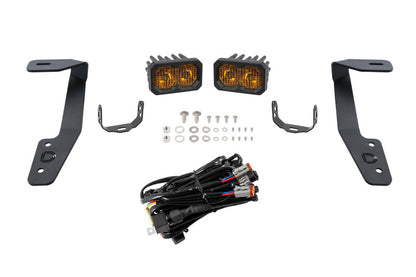 Diode Dynamics 18-21 Subaru Crosstrek Stage Series 2in LED Ditch Light Kit - Sport Yellow Combo