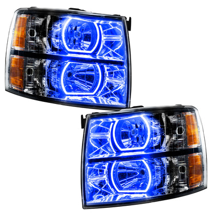 ORACLE Lighting Oracle 07-13 Chevrolet Silverado SMD HL - Black - Square Style - w/o Controller