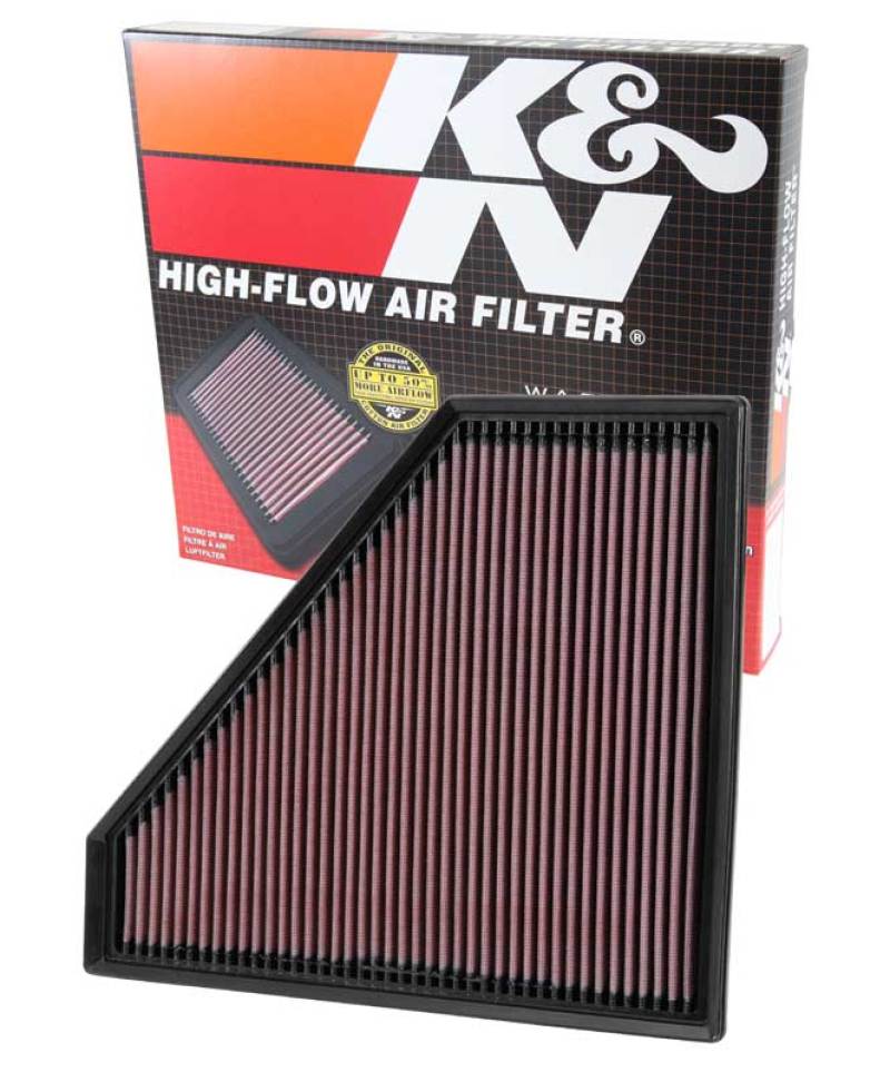 K&N Engineering K&N Replacement Panel Air Filter 12.313in OS L x 10.313in OS W x 1.188in H for 13-14 Cadillac ATS