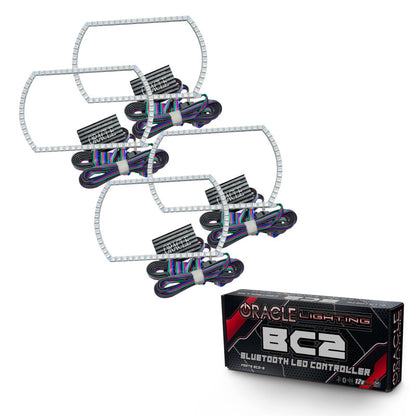 ORACLE Lighting Oracle Chevy Silverado 14-15 Halo Kit Projector Style - ColorSHIFT w/ BC1 Controller