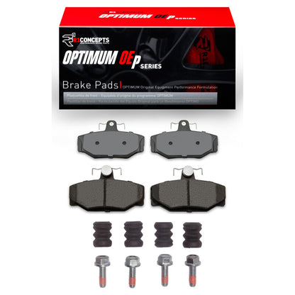 R1 Concepts R1 88-00 Volvo 850 Rear Optimum OE Pads & Hardware Kit