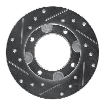 R1 Concepts R1 76-81 Honda Accord Hatchback Front Left Drilled & Slotted Silver Brake Rotor