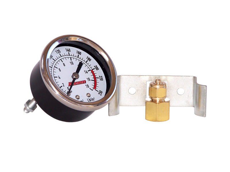 Kleinn Air Horns Kleinn Dash Mount Analog Air Pressure Gauge/ 0-250 PSI - 1/4In M NPT Inlet