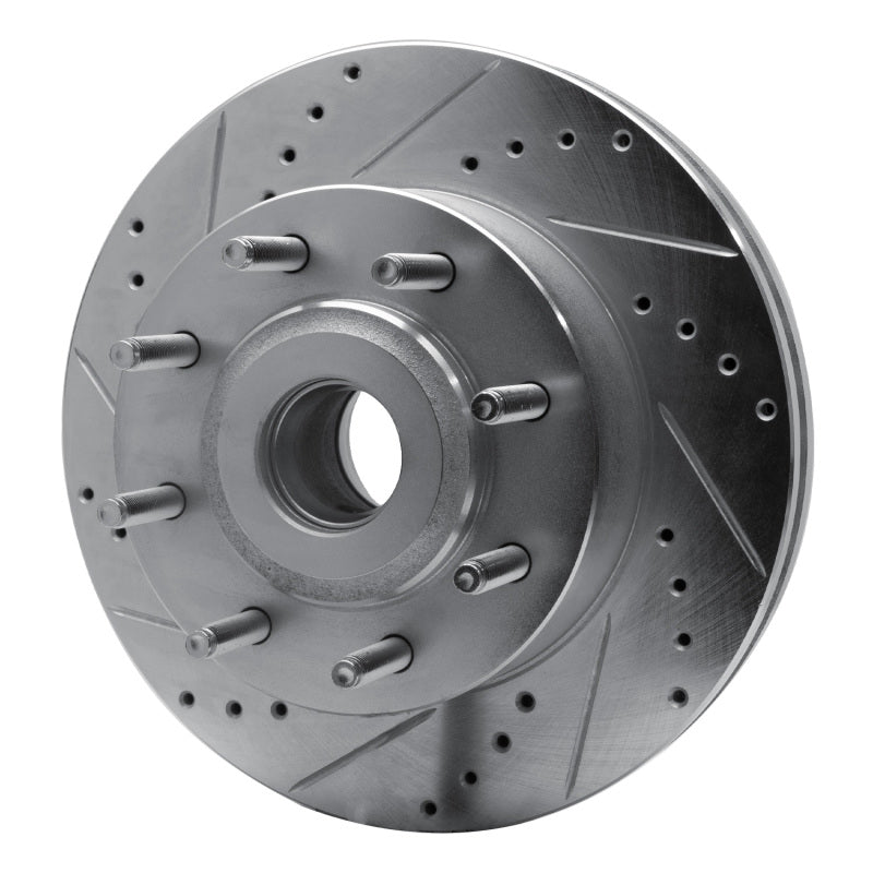 R1 Concepts R1 05-07 Ford F-250 2WD (Super Duty) Front Left Drilled & Slotted Silver Brake Rotor