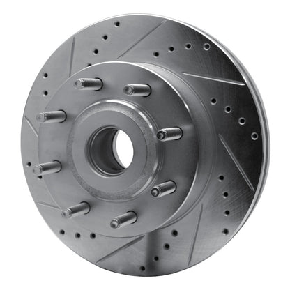 R1 Concepts R1 05-07 Ford F-250 2WD (Super Duty) Front Left Drilled & Slotted Silver Brake Rotor