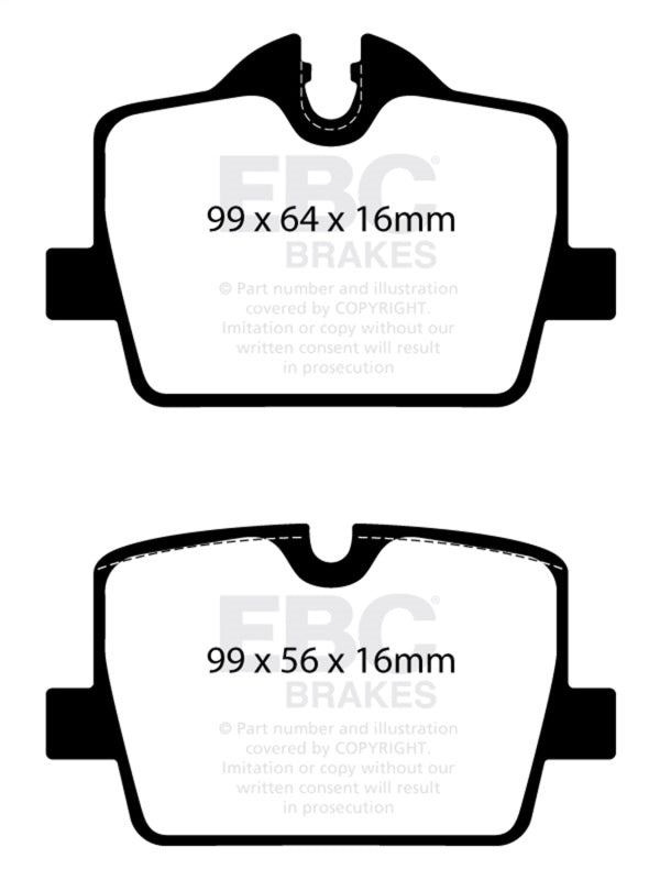 EBC 2019+ BMW Z4 G29 2.0T Ultimax Rear Brake Pads
