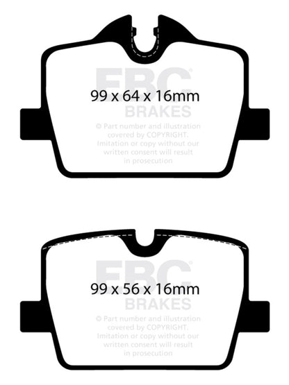 EBC 2019+ BMW Z4 G29 2.0T Ultimax Rear Brake Pads