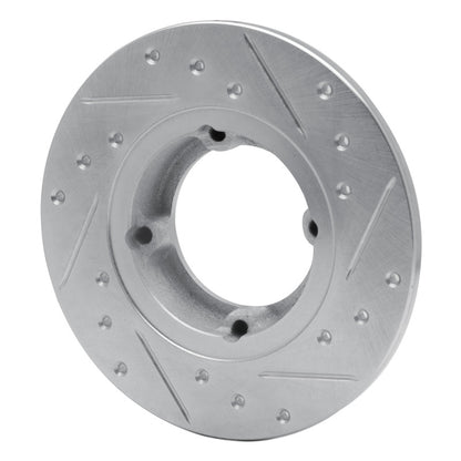 R1 Concepts R1 85-94 Chevrolet Sprint Front Left Drilled & Slotted Silver Brake Rotor