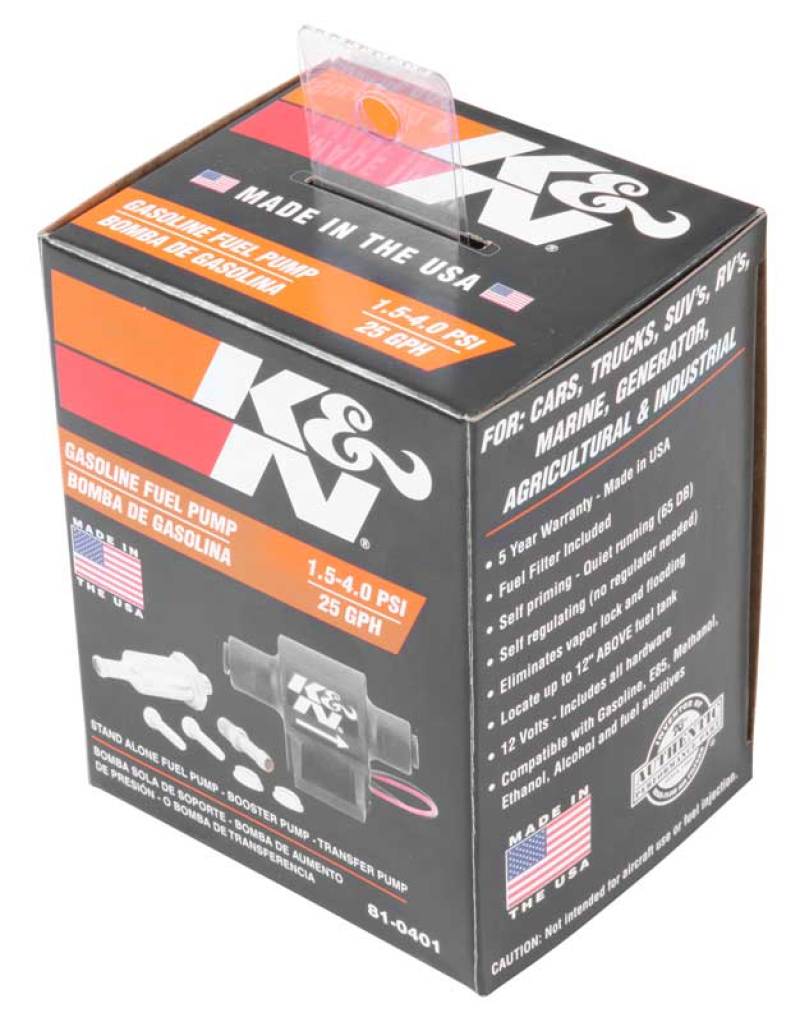K&N Engineering K&N Performance Electric Fuel Pump 1.5-4 PSI