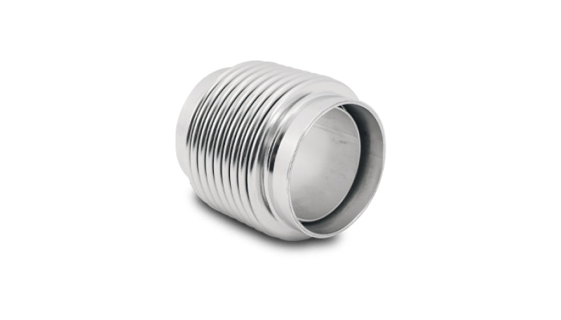 Vibrant SS Bellow Assembly w/ Liner 1.875in Inlet/Outlet ID x 2.75in OAL Electro Polished