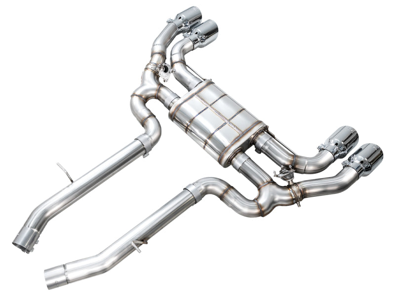 AWE Tuning 20-25 BMW X3 M/M Comp (F97) AWD SwitchPath Axle-Back Exhaust - Chrome Silver Tips
