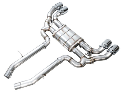 AWE Tuning 20-25 BMW X3 M/M Comp (F97) AWD SwitchPath Axle-Back Exhaust - Chrome Silver Tips