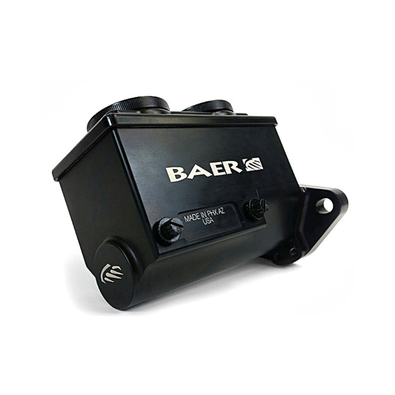 Baer Brakes GM/Ford 15/16in Bore Remaster 2-Bolt Left Port Master Cylinder Assembly - Black