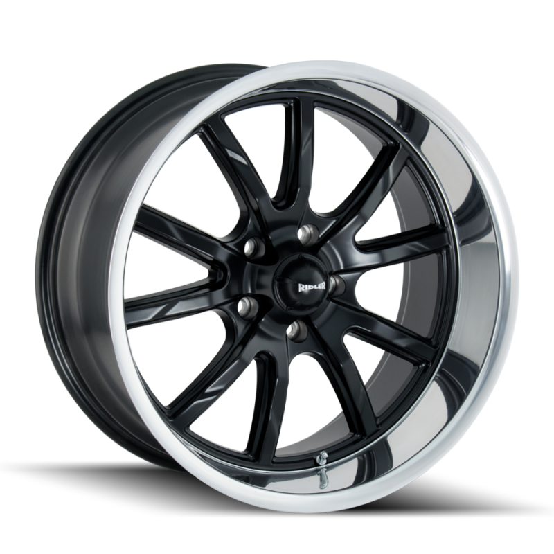 Ridler Wheels Ridler 650 20x8.5 / 5x120.65 BP / 0mm Offset / 83.82mm Hub Matte Black Polished Wheel