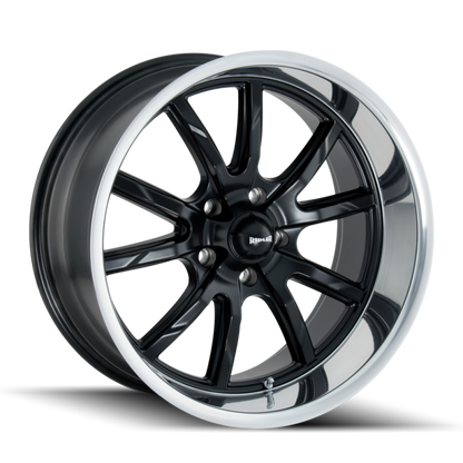 Ridler Wheels Ridler 650 18x8 / 5x120.65 BP / 0mm Offset / 83.82mm Hub Matte Black Polished Wheel
