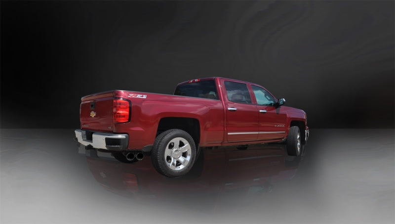 CORSA Performance Corsa 2014-19 Sierra/Silverado 1500 Crew/Dbl / Short/Std. Bed 6.2L V8 Black Sport Single SideCB Exht