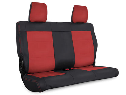 PRP Seats PRP 11-12 Jeep Wrangler JK Rear Seat Cover/2 door - Black/Red